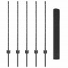 Ogrodzenie z słupkiem Szary 1 x 10 m Stal