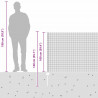 Ogrodzenie z słupkiem Szary 1 x 10 m Stal