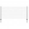 Ogrodzenie z słupkiem Szary 1,2 x 10 m Stal i PVC