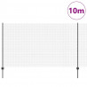 Ogrodzenie z słupkiem Szary 1,4 x 10 m Stal i PVC