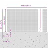 Ogrodzenie z słupkiem Szary 1,5 x 10 m Stal i PVC