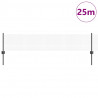 Ogrodzenie z słupkiem Szary 0,4 x 25 m Stal i PVC