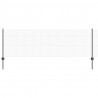 Ogrodzenie z słupkiem Szary 0,8 x 25 m Stal i PVC