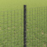 Ogrodzenie z słupkiem Szary 0,8 x 25 m Stal i PVC