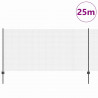 Ogrodzenie z słupkiem Szary 1,2 x 25 m Stal i PVC