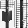 Ogrodzenie z słupkiem Szary 1,2 x 25 m Stal i PVC
