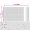Ogrodzenie z słupkiem Szary 1,2 x 25 m Stal i PVC