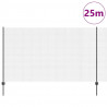 Ogrodzenie z słupkiem Szary 1,4 x 25 m Stal i PVC