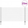 Ogrodzenie z słupkiem Szary 1,4 x 25 m Stal i PVC
