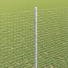 Ogrodzenie z słupkiem Szary 1,4 x 25 m Stal i PVC