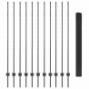Ogrodzenie z słupkiem Szary 1,5 x 25 m Stal
