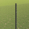 Ogrodzenie z słupkiem Szary 1,6 x 25 m Stal i PVC