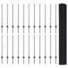 Ogrodzenie z słupkiem Szary 1 x 50 m Stal i PVC