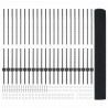 Ogrodzenie z słupkiem Szary 1 x 50 m Stal i PVC