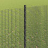Ogrodzenie z słupkiem Szary 1,4 x 50 m Stal i PVC
