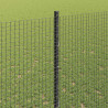 Ogrodzenie z słupkiem Szary 1,4 x 50 m Stal i PVC