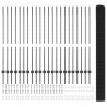 Ogrodzenie z słupkiem Szary 1,4 x 50 m Stal i PVC