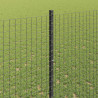 Ogrodzenie z słupkiem Szary 1,4 x 50 m Stal i PVC
