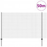 Ogrodzenie z słupkiem Szary 1,5 x 50 m Stal i PVC
