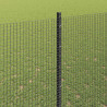 Ogrodzenie z słupkiem Szary 1,5 x 50 m Stal i PVC