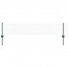 Ogrodzenie z słupkiem Zielony 0,4 x 10 m Stal i PVC