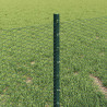 Ogrodzenie z słupkiem Zielony 0,4 x 10 m Stal i PVC