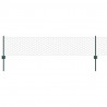 Ogrodzenie z słupkiem Zielony 0,4 x 10 m Stal i PVC