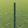 Ogrodzenie z słupkiem Zielony 0,5 x 10 m Stal i PVC