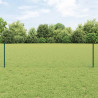 Ogrodzenie z słupkiem Zielony 0,5 x 10 m Stal i PVC