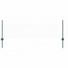 Ogrodzenie z słupkiem Zielony 0,5 x 10 m Stal i PVC