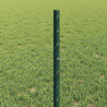 Ogrodzenie z słupkiem Zielony 0,5 x 10 m Stal i PVC
