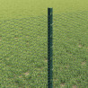 Ogrodzenie z słupkiem Zielony 0,6 x 10 m Stal i PVC