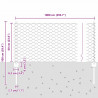 Ogrodzenie z słupkiem Zielony 0,6 x 10 m Stal i PVC