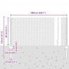 Ogrodzenie z słupkiem Zielony 0,8 x 10 m Stal i PVC