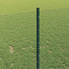 Ogrodzenie z słupkiem Zielony 1 x 10 m Stal i PVC