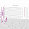 Ogrodzenie z słupkiem Zielony 1 x 10 m Stal i PVC