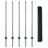 Ogrodzenie z słupkiem Zielony 1,2 x 10 m Stal i PVC