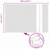 Ogrodzenie z słupkiem Zielony 1,4 x 10 m Stal i PVC