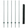 Ogrodzenie z słupkiem Zielony 1,4 x 10 m Stal i PVC