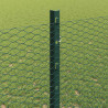 Ogrodzenie z słupkiem Zielony 1,2 x 25 m Stal