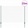 Ogrodzenie z słupkiem Zielony 1,6 x 25 m Stal i PVC