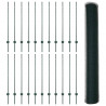 Ogrodzenie z słupkiem Zielony 1,2 x 50 m Stal i PVC