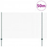 Ogrodzenie z słupkiem Zielony 1,5 x 50 m Stal i PVC
