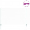 Ogrodzenie z słupkiem Zielony 1,5 x 50 m Stal i PVC