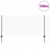 Ogrodzenie z słupkiem Zielony 1 x 100 m Stal i PVC