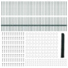 Ogrodzenie z słupkiem Zielony 1 x 100 m Stal i PVC