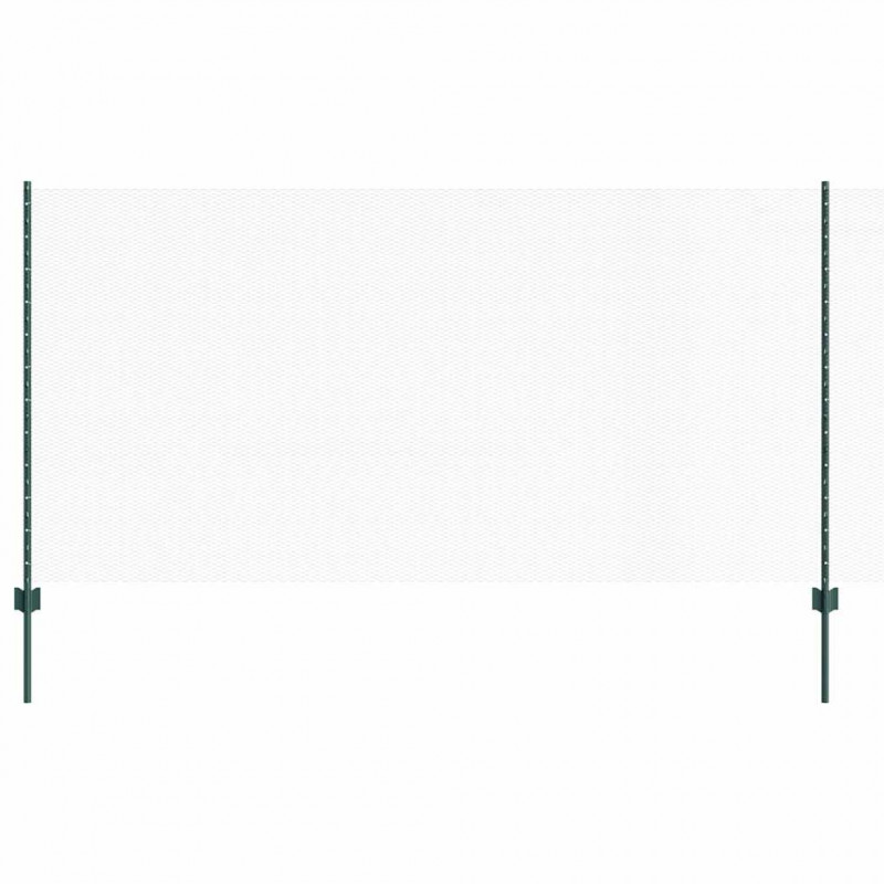 Ogrodzenie z słupkiem Zielony 1,2 x 100 m Stal i PVC