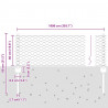 Ogrodzenie z słupkiem Szary 0,4 x 10 m Stal i PVC
