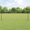 Ogrodzenie z słupkiem Szary 0,6 x 10 m Stal i PVC