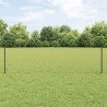 Ogrodzenie z słupkiem Szary 0,6 x 10 m Stal i PVC
